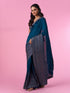 Mohey Blue Enchantress Silk Saree