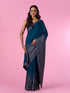 Mohey Blue Enchantress Silk Saree