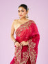 Mohey Blossomed Pink Organza Saree