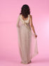 Mohey Beige Organza Elegance Saree