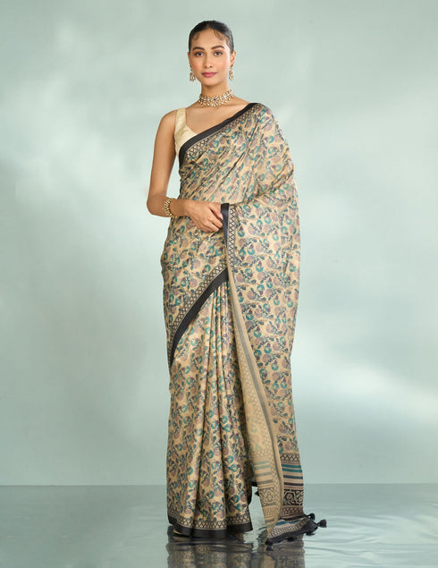 Mohey Glowing Fawn Elegance Saree