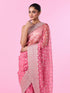 Mohey Pink Festival Organza Saree