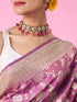 Mohey Purple Panache Banaeasi Saree