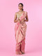 Mohey Emerald Pink Elegance Banarasi Saree