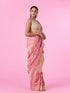Mohey Emerald Pink Elegance Banarasi Saree