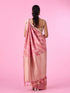 Mohey Emerald Pink Elegance Banarasi Saree