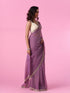 Mohey Purple Elegance Tissue Saree