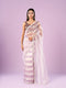 Mohey Elegant Purple Organza Saree