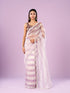 Mohey Elegant Purple Organza Saree