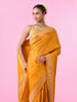 Mohey Radiant Mustard Yellow Banarasi Saree
