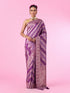 Mohey Purple Elegance Banarasi Saree