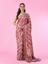 Mohey Radiant Wine Banarasi Saree