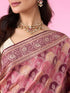 Mohey Radiant Wine Banarasi Saree