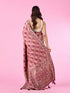Mohey Radiant Wine Banarasi Saree