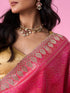 Mohey Royale Pink Elegance Banarasi Saree