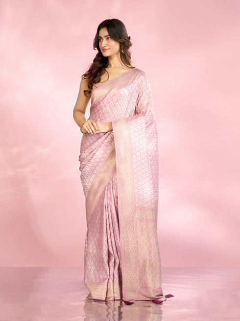 Mohey Elegant Purple Saree Enchantment