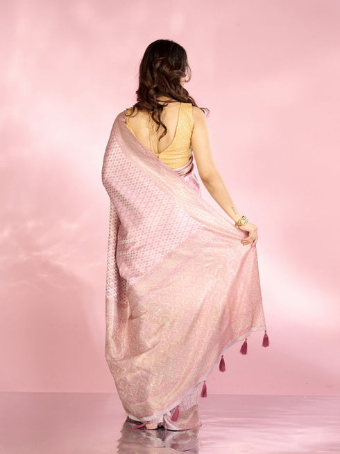 Mohey Elegant Purple Saree Enchantment
