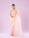 Mohey Transcendent Pink Organza Saree