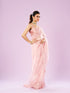 Mohey Transcendent Pink Organza Saree
