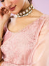 Mohey Transcendent Pink Organza Saree