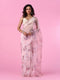 Mohey Organza Enchantment Light Pink Saree