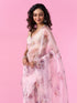 Mohey Organza Enchantment Light Pink Saree