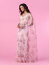 Mohey Organza Enchantment Light Pink Saree