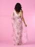 Mohey Organza Enchantment Light Pink Saree
