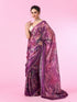 Mohey Purple Organza Blossom Saree