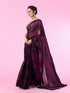 Mohey Wine Organza Cocktail Saree
