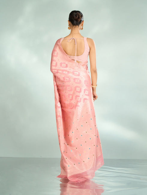 Mohey Elegant Pink Saree