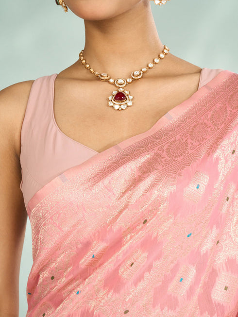 Mohey Elegant Pink Saree