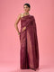Mohey Wine Elegance Embellished Banarasi Saree