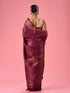 Mohey Wine Elegance Embellished Banarasi Saree