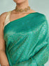 Mohey Luscious Rama Green Saree