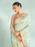 Mohey Sea Green Festive Saree