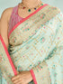 Mohey Sea Green Festive Saree