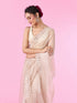 Mohey Fawn Elegance Organza Saree