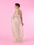 Mohey Fawn Elegance Organza Saree