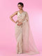 Mohey Exquisite Fawn Hued Organza Saree