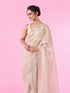 Mohey Exquisite Fawn Hued Organza Saree