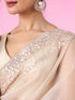 Mohey Exquisite Fawn Hued Organza Saree
