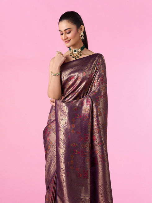 Mohey Wine Enchantment Banarasi Saree