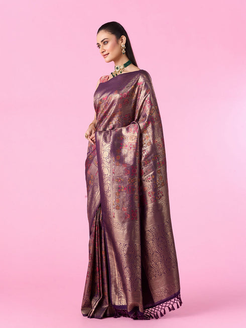 Mohey Wine Enchantment Banarasi Saree
