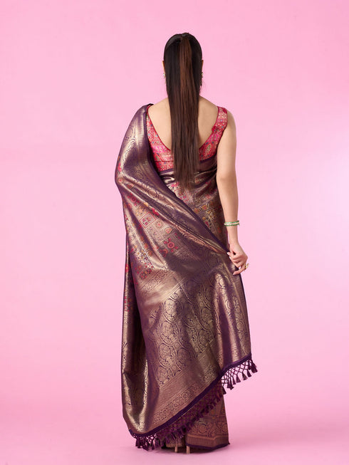 Mohey Wine Enchantment Banarasi Saree