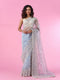Mohey Radiant Light Blue Organza Saree