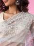 Mohey Radiant Light Blue Organza Saree