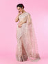 Mohey Enchanting Fawn Organza Saree