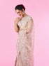 Mohey Enchanting Fawn Organza Saree