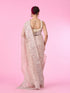 Mohey Enchanting Fawn Organza Saree